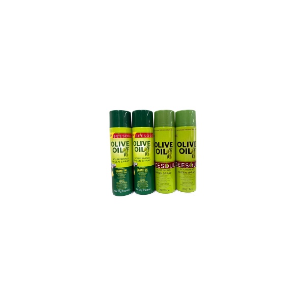 BEESOUL Olive Oil Nourishing Sheen Spray packaging reference